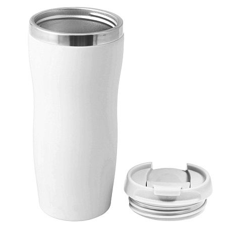 Термокружка SLIM WHITE 350мл. Белая с белой крышкой 6032.07