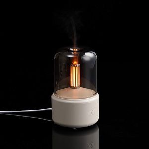 Увлажнитель-ароматизатор с подсветкой mistFlicker, молочно-белый