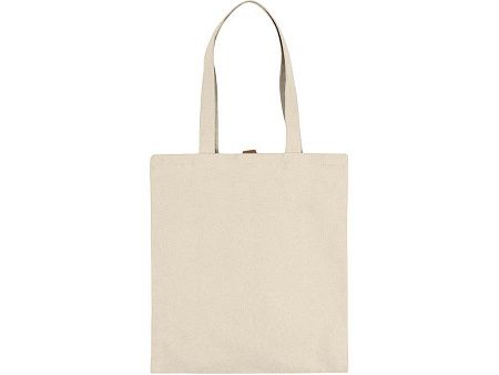 Cумка «Clip» из хлопка 340 г/м2 с застежкой из экокожи