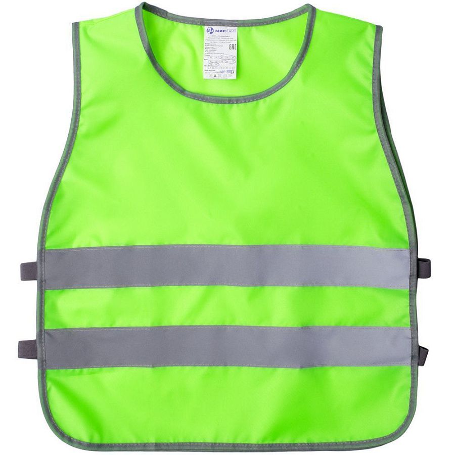 Жилет светоотражающий детский С-2.001Н, желтый неон, размер 4–6 лет (98-115 см)