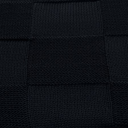 Плед Cella вязаный, темно-синий (без подарочной коробки)