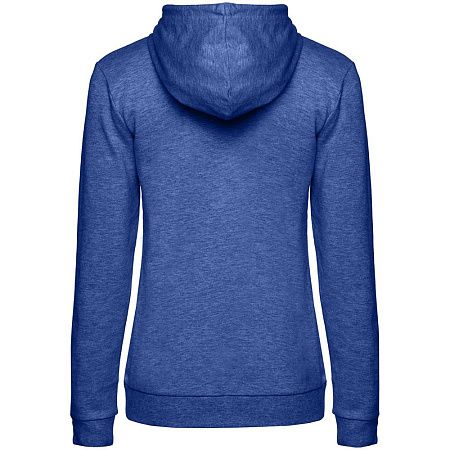 Толстовка с капюшоном женская Hoodie, ярко-синий меланж, размер L