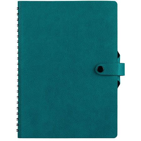 Ежедневник Strep Front на заказ, недатированный, бирюзовый