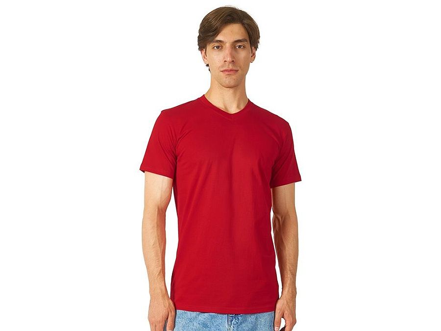 Футболка "Heavy Super Club" мужская с V-образным вырезом под нанесение