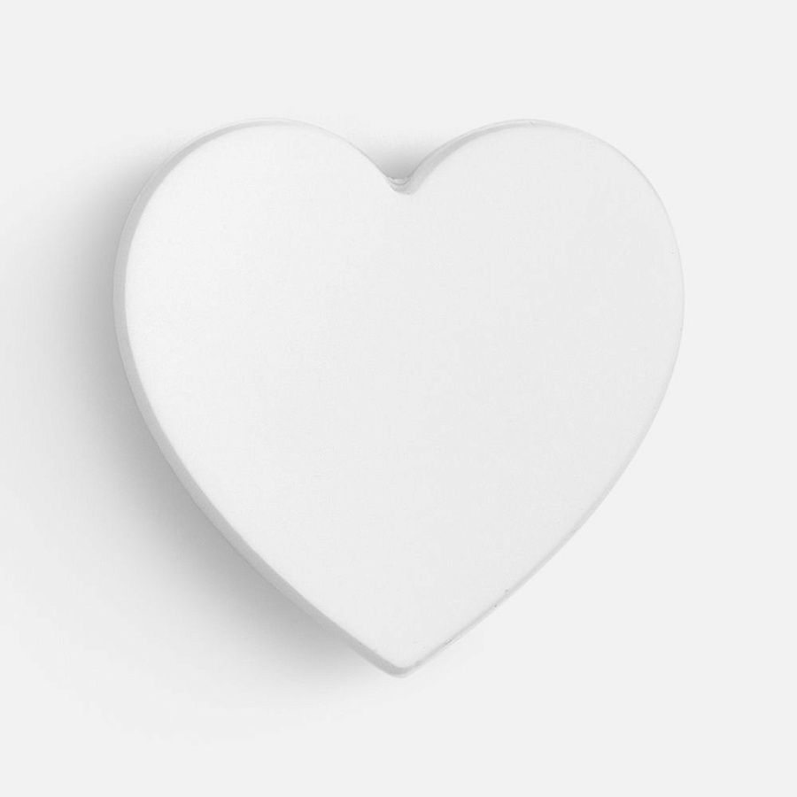 Джибитс из ПВХ «Сердце», белый