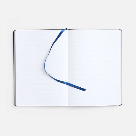 Ежедневник Nebraska Flex, недатированный, синий с серебром