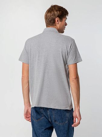 Рубашка поло мужская Spring 210, серый меланж, размер 3XL
