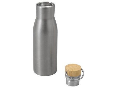 Вакуумная термобутылка с бамбуковой крышкой «Klas», 500 мл