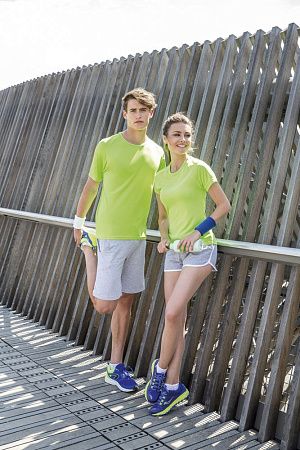 Футболка унисекс Sporty 140, оранжевый неон, размер XS