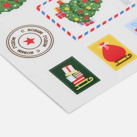 Стикерпак UV-DTF «Новый год», новогодняя почта