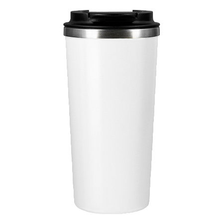 Термокружка вакуумная Палермо (Palermo), белая, гладкое покрытие
