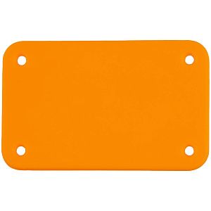 Лейбл из ПВХ Kreta, S, оранжевый неон