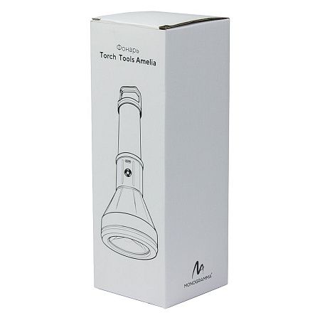 Фонарь Tools Amelia, пластиковый, аккумуляторный, с зарядкой type-c,  черный