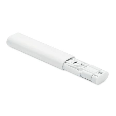 Кабель зарядный выдвижной USB Solid Line  60W 3-в-1 на Lightning, Micro-USB, Type-C «U50» 2,4 A, Quick Charge в пластиковом футляре, белый