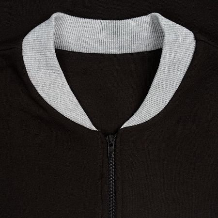 Бомбер College, черный, размер XS