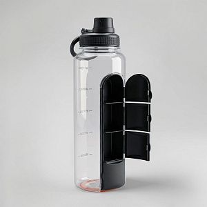 Спортивная бутылка для воды «Electrolyte», 1200 мл, тритан, цвет: черный