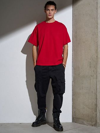 Футболка Oversize Premium, красная, размер L