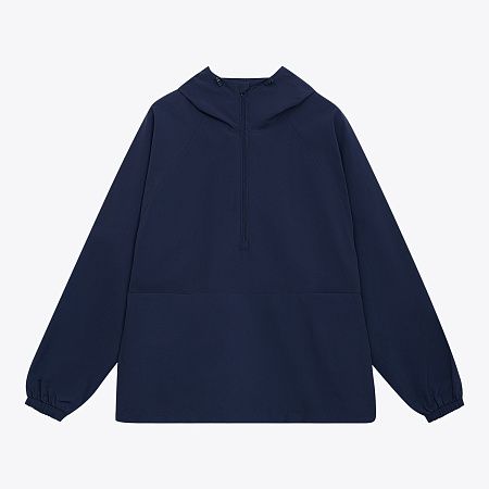Ветровка (анорак) оверсайз унисекс Риссман (Rissman), темно-синяя, размер XL/XXL