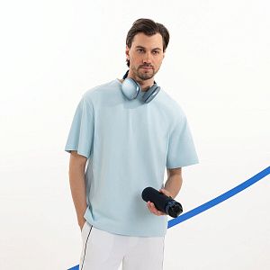 Футболка унисекс RUST NEO, 100% хлопок, 240 гр., голубой, размер XS/S под нанесение