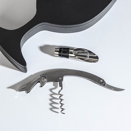 Набор для вина, 2 предмета: штопор, каплеуловитель