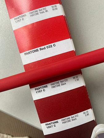 Ручка шариковая Master Soft, пластиковая Софт Тач, красная