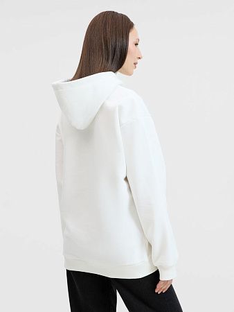 Худи унисекс оверсайз Songo, молочно-белое, размер XS/S