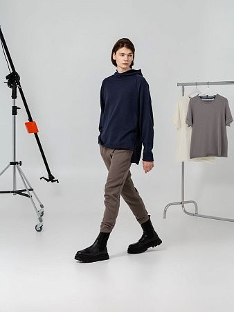 Худи унисекс Vozduh 1.0, темно-синее, размер S