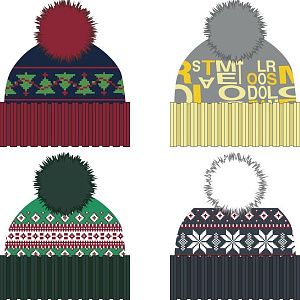 Шапка Joyful на заказ, акрил