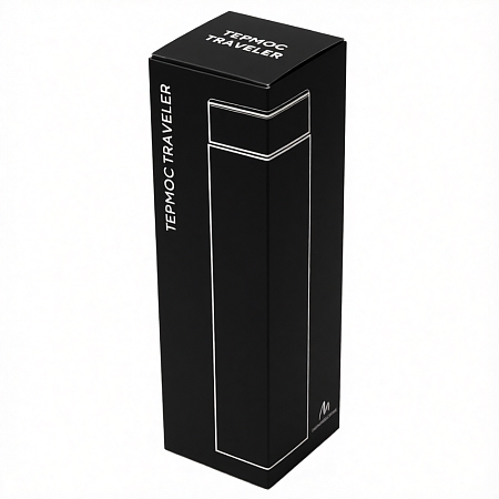 Термос Traveler вакуумный, стальной, 500 мл, матовый, темно-синий