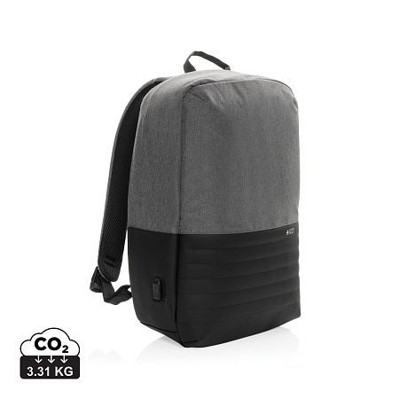 Антикражный рюкзак для ноутбука Swiss Peak с RFID-защитой из rPET AWARE™, 15,6’’