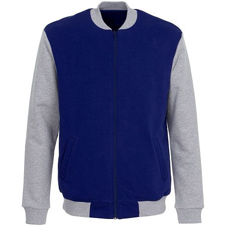 Бомбер College, ярко-синий, размер XXL