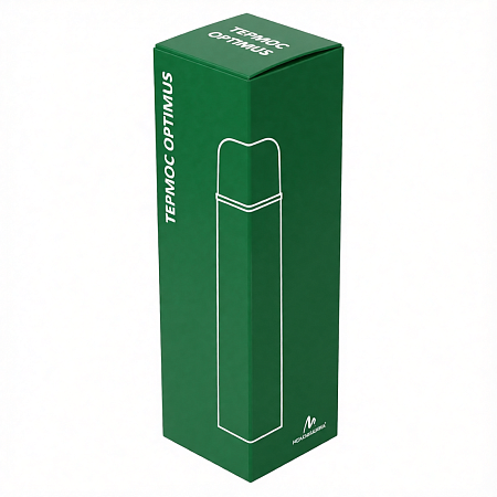 Термос вакуумный стальной Optimus  двухстеночный 500 мл, зеленый 