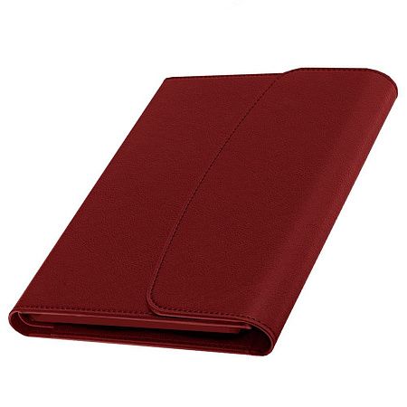 Ежедневник в суперобложке Country Bergamo Synergy A5+, бордовый, недатированный, в твердой обложке. Красный срез