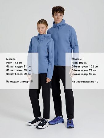 Куртка с капюшоном унисекс Begi, синяя, размер M