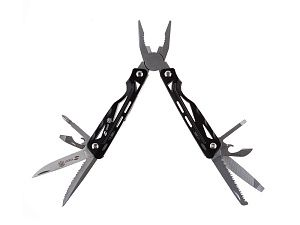 Мультитул, 13 функций, цвет: черный, серебристый