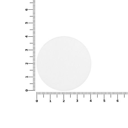 Наклейка тканевая Lunga Round, M, белая