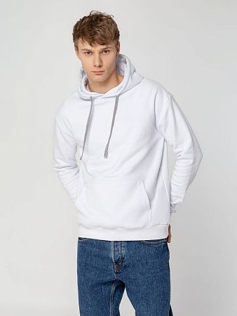 Толстовка с капюшоном Unit Kirenga Heavy, белая, размер S