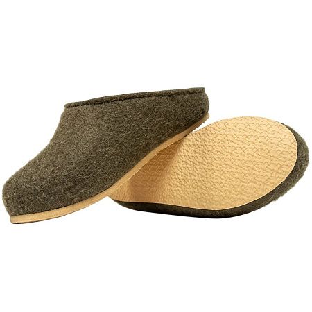 Домашние валенки Step, зеленые (олива), размер 47