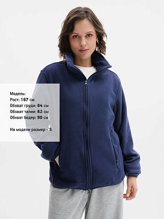 Куртка флисовая унисекс Ben Mac, темно-синяя, размер S
