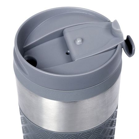Термостакан Hard Work, вакуумный, темно-серый (графит)