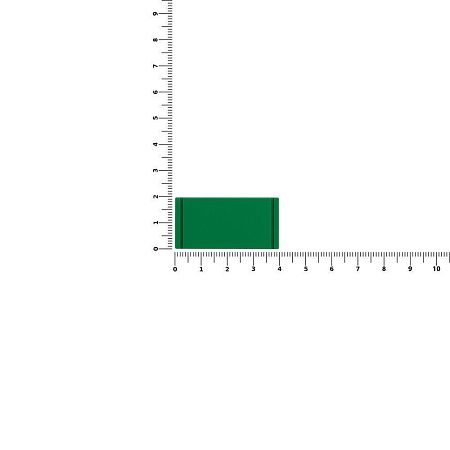 Лейбл из ПВХ Dzeta, XS, зеленый