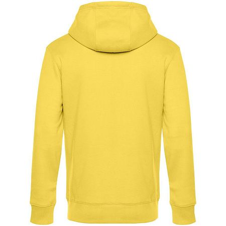 Толстовка с капюшоном унисекс King, желтая, размер S