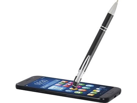 Ручка шариковая с серебристой отделкой «Kish»