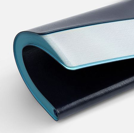 Ежедневник Doppio, недатированный, синий с голубым