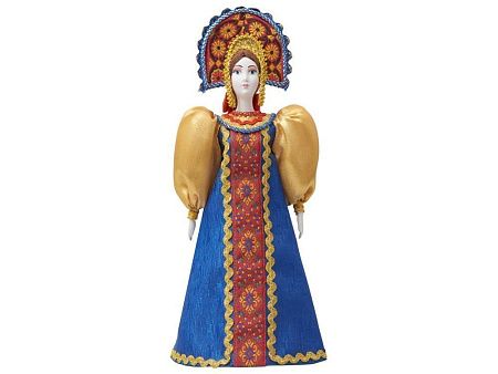 Подарочный набор: кукла фарфоровая, мёд с грецким орехом