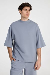 Футболка оверсайз унисекс T9, черная под нанесение