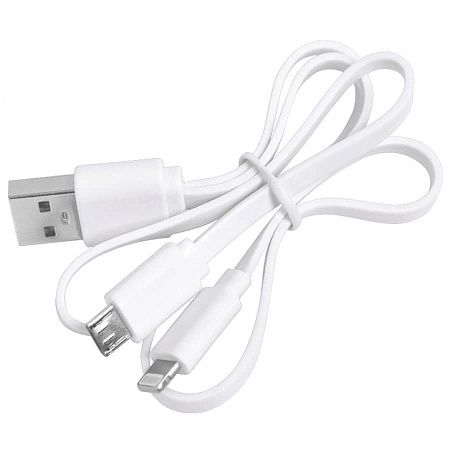 Универсальный аккумулятор "Softi" (5000mAh),белый, 7,5х12,1х1,1см, искусственная кожа, пластик