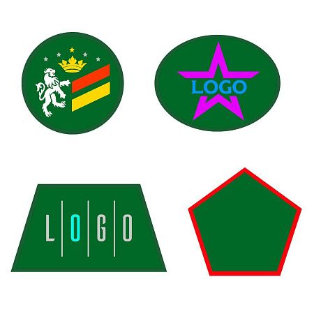 Шеврон из габардина Gabo L, зеленый