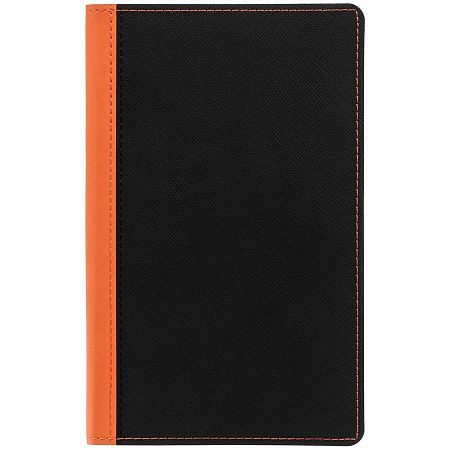 Ежедневник Nice Twice, недатированный, черный с оранжевым