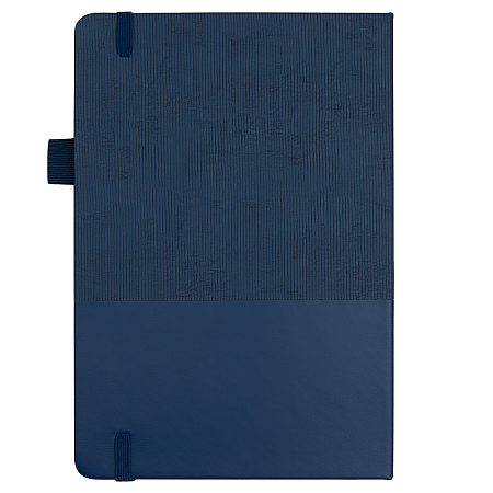 Блокнот А5 Burnie, в твердой обложке c резинкой и петлей для ручки в линейку, черный